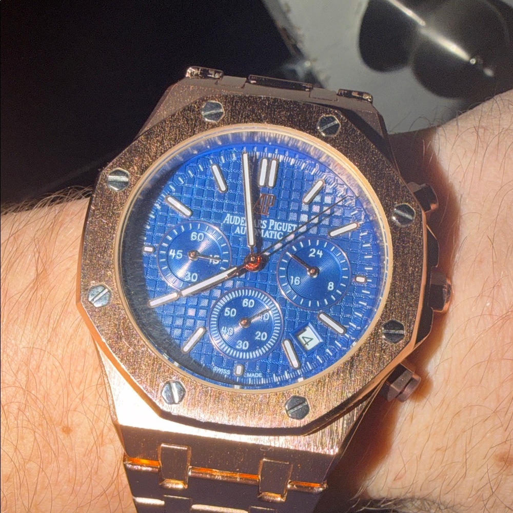 Audemars Piguet Blue and Gold Watch